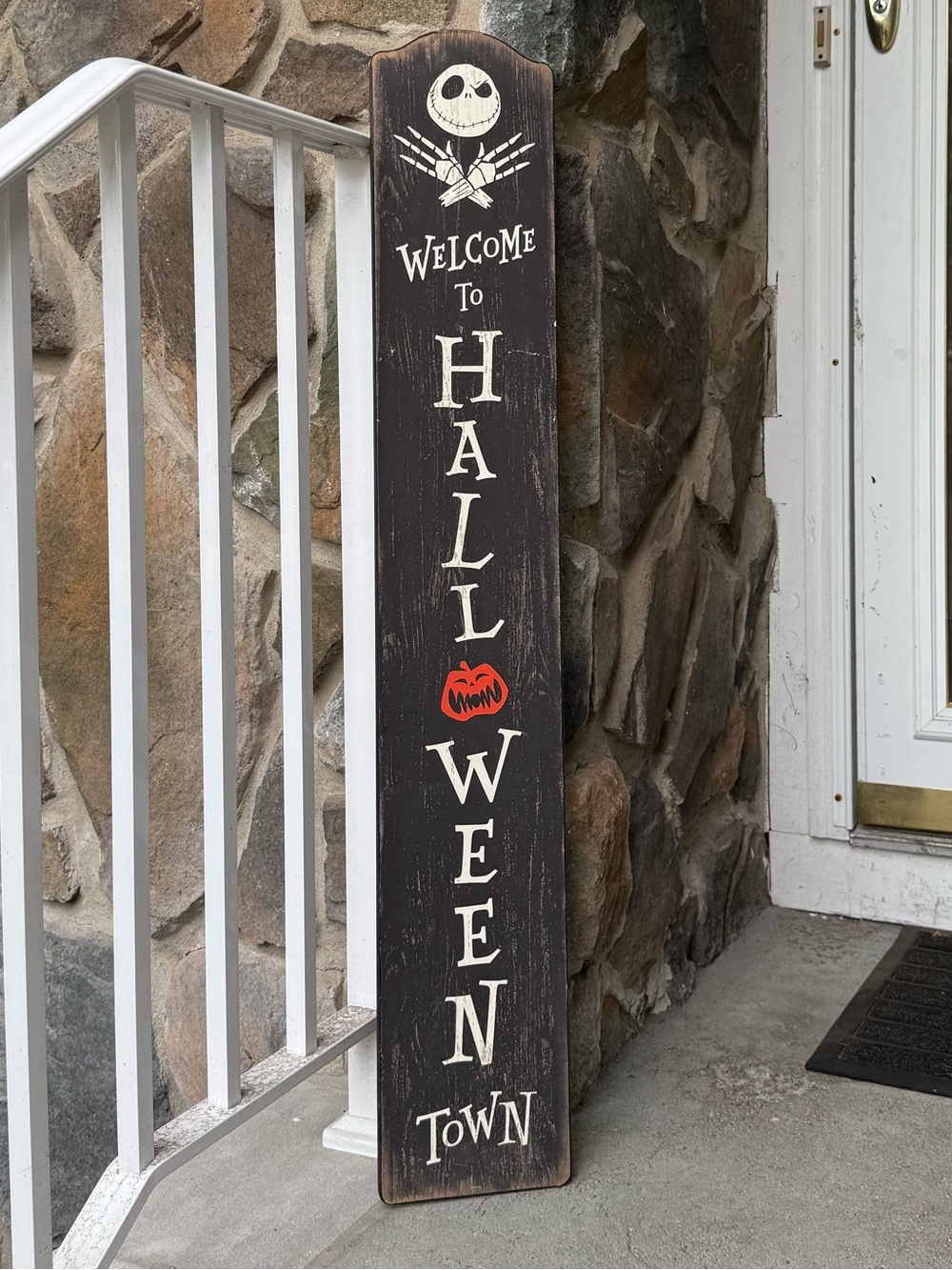 Nightmare before Christmas welcome sign